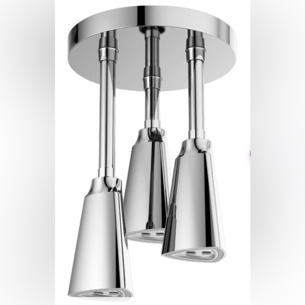 Delta H2OKinetic Pendant Raincan shower head